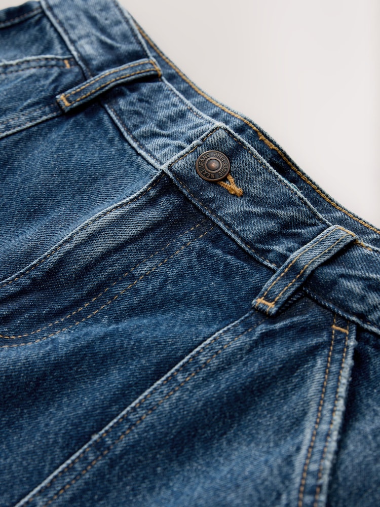 Dark Blue Ankle Straight Leg Carpenter Jeans - Image 2 of 3 Dark Blue Ankle Straight Leg Carpenter Jeans - Image 2 of 3