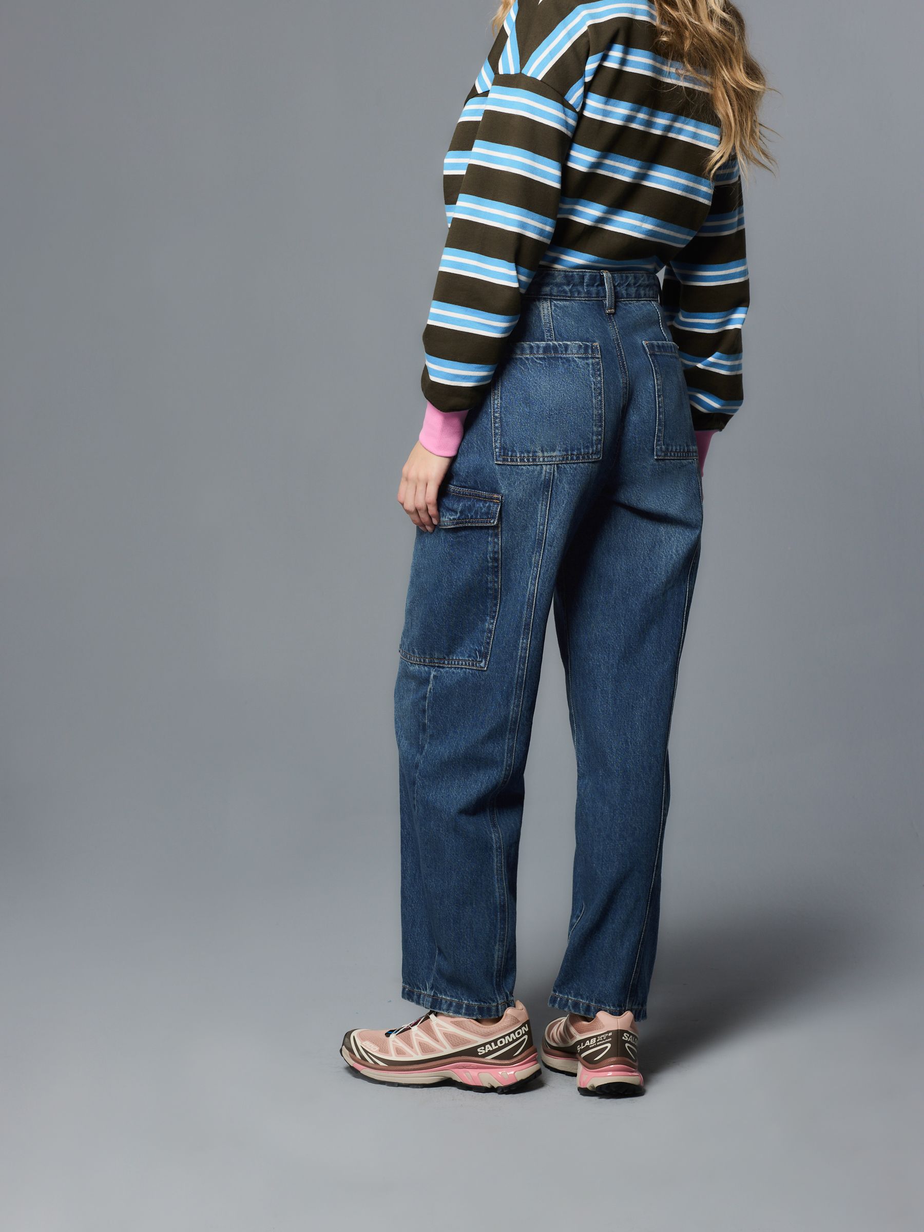 Buy Dark Blue Ankle Straight Leg Carpenter Jeans from Next USA