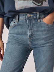 Mid Blue Slim Mid Rise Stretch Jeans - Image 4 of 4