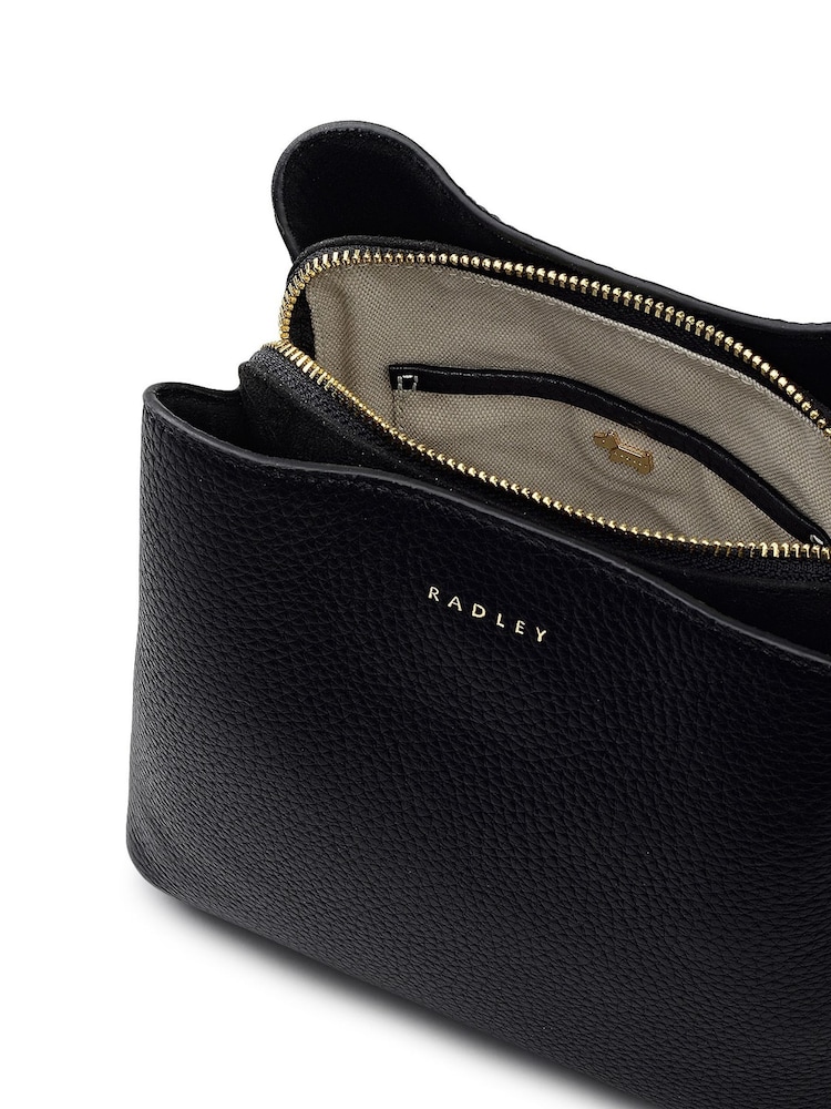 Radley Small Dukes Place Compartment Cross-Body Black Bag - Image 4 of 4