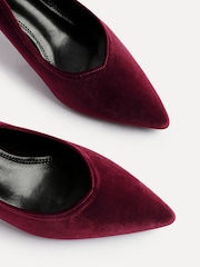 Linzi Red Finesse Pointed Slingback Stiletto Court Heels - Image 5 of 5