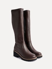 Linzi Brown Resist High Leg Wedge Boots - Image 5 of 6