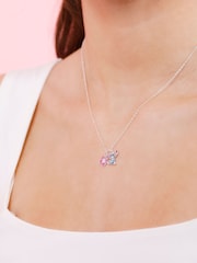 Peers Hardy Silver Tone 925 Sterling Lilo and Stitch Ohana Charm Necklace - Image 4 of 4