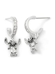 Peers Hardy Silver Tone 925 Stitch Hanging Stone Set Drop Earrings - Image 3 of 4