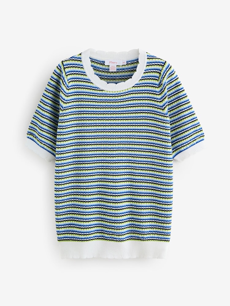 Finery Blue Rita Top - Image 1 of 1 Finery Blue Rita Top - Image 1 of 1