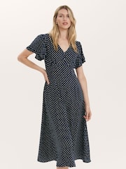 Finery Blue Saskia Dress - Image 4 of 4