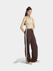 adidas Originals Brown/Cream Firebird Loose Trousers - Image 3 of 6