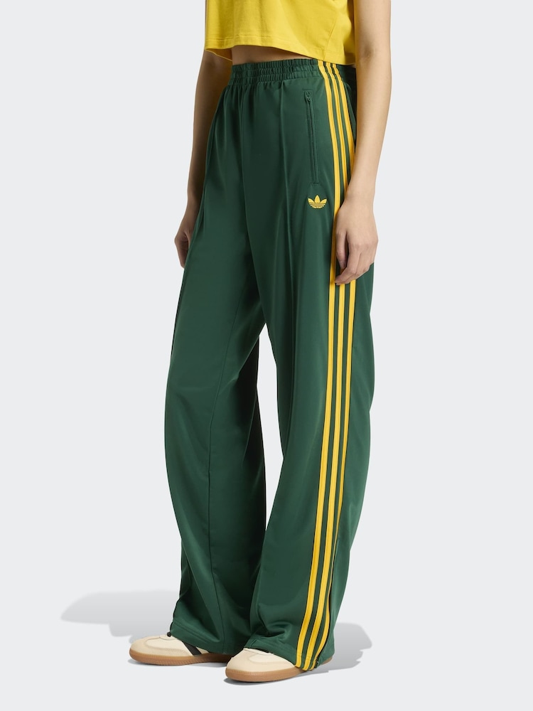 adidas Originals Green Firebird Loose Trousers - Image 1 of 6