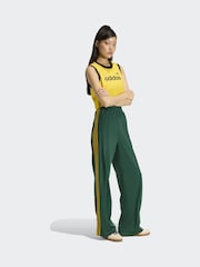 adidas Originals Green Firebird Loose Trousers - Image 3 of 6
