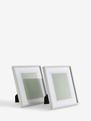 Set of 2 Sage Gingham Hadley Photo Frames - Image 4 of 6
