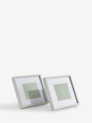 Set of 2 Sage Gingham Hadley Photo Frames - Image 5 of 6
