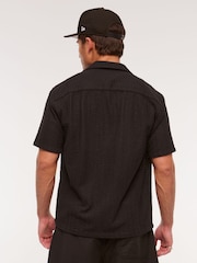 Abercrombie & Fitch Cropped Back Graphic Print Button Through Shirt - Image 2 of 7
