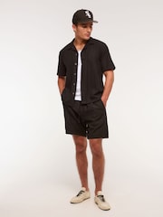 Abercrombie & Fitch Cropped Back Graphic Print Button Through Shirt - Image 5 of 7