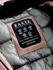 Baker by Ted Baker Pink Waterproof Belted Padded Ski Jacket - Image 10 of 13