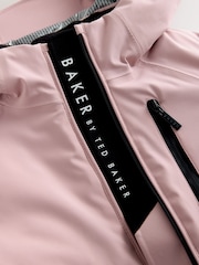 Baker by Ted Baker Pink Waterproof Belted Padded Ski Jacket - صورة 14 من 23