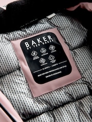 Baker by Ted Baker Pink Waterproof Belted Padded Ski Jacket - صورة 20 من 23