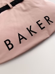 Baker by Ted Baker Pink Waterproof Belted Padded Ski Jacket - Image 5 of 13