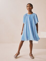 Azul - Vestido de festa com manga Sparkle Angel (3-16anos) - Imagem 2 de 7