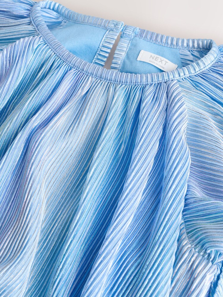 Azul - Vestido de festa com manga Sparkle Angel (3-16anos) - Imagem 7 de 7