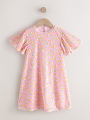 Rose pastel - Robes de fête Sequin (3-16ans) - Image 5 de 8