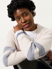 FatFace Katie Ivory Knitted Long Line Cardigan - Image 4 of 6