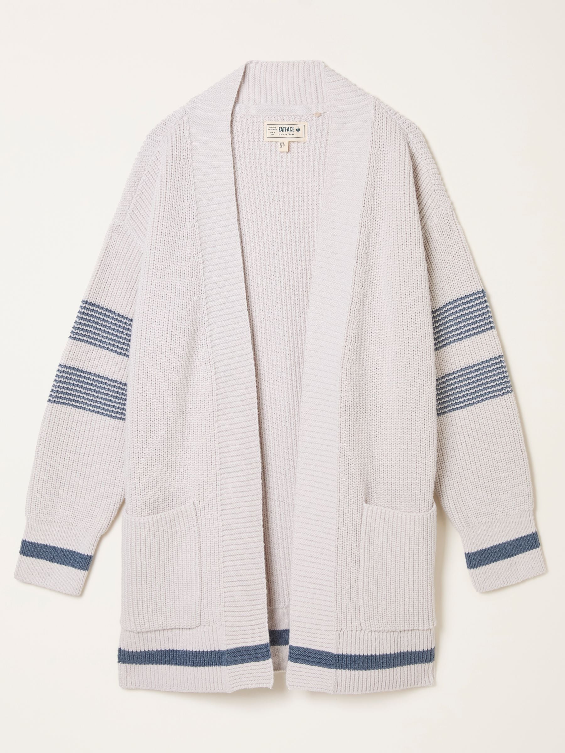 Buy FatFace Katie Ivory Knitted Long Line Cardigan from the Next