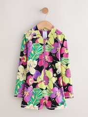 أسود شكل استوائي - One Piece Short Swimsuit (3-16yrs) - صورة 5 من 8