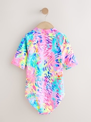 Duhová Animal batikovaná - Plavky s krátkým rukávem a ochranou proti slunci (3měsíců-16let) - Obrázek 7 z 9