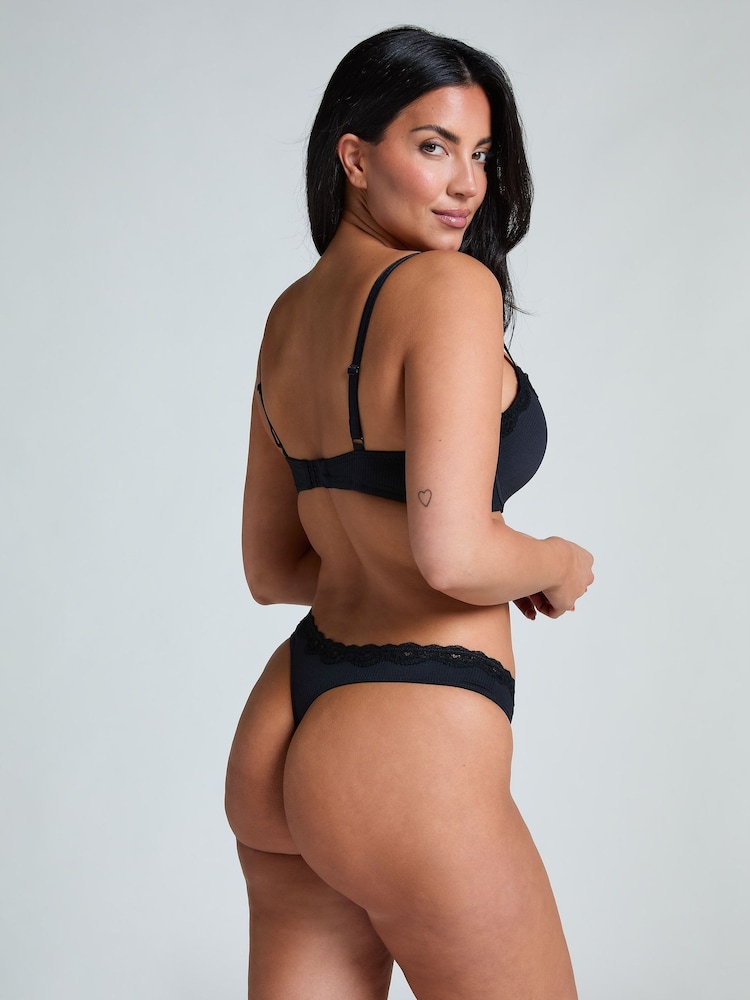 Hunkemöller Lola Padded Underwired Black Bra - Image 2 of 5