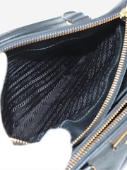 Prada Black Mini Saffiano Leather Galleria Top Handle Bag - Image 6 of 10