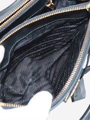 Prada Black Mini Saffiano Leather Galleria Top Handle Bag - Image 7 of 10