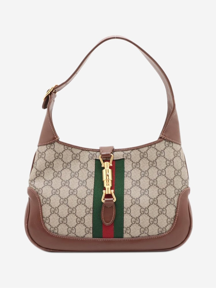 Sign of the Times Gucci Jackie 1961 Shoulder Brown Bag - Image 1 of 10