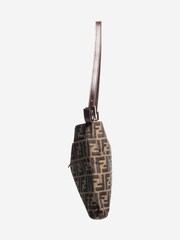 Fendi Brown Zucca Canvas Mamma Baguette Shoulder Bag - Image 3 of 9