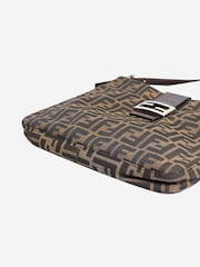 Fendi Brown Zucca Canvas Mamma Baguette Shoulder Bag - Image 4 of 9