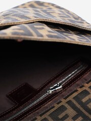 Fendi Brown Zucca Canvas Mamma Baguette Shoulder Bag - Image 6 of 9