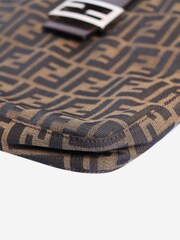 Fendi Brown Zucca Canvas Mamma Baguette Shoulder Bag - Image 8 of 9