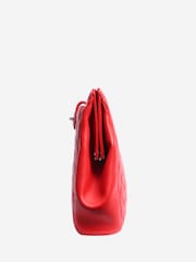 Chanel Red Quilted Clutch Bag - Image 3 of 7