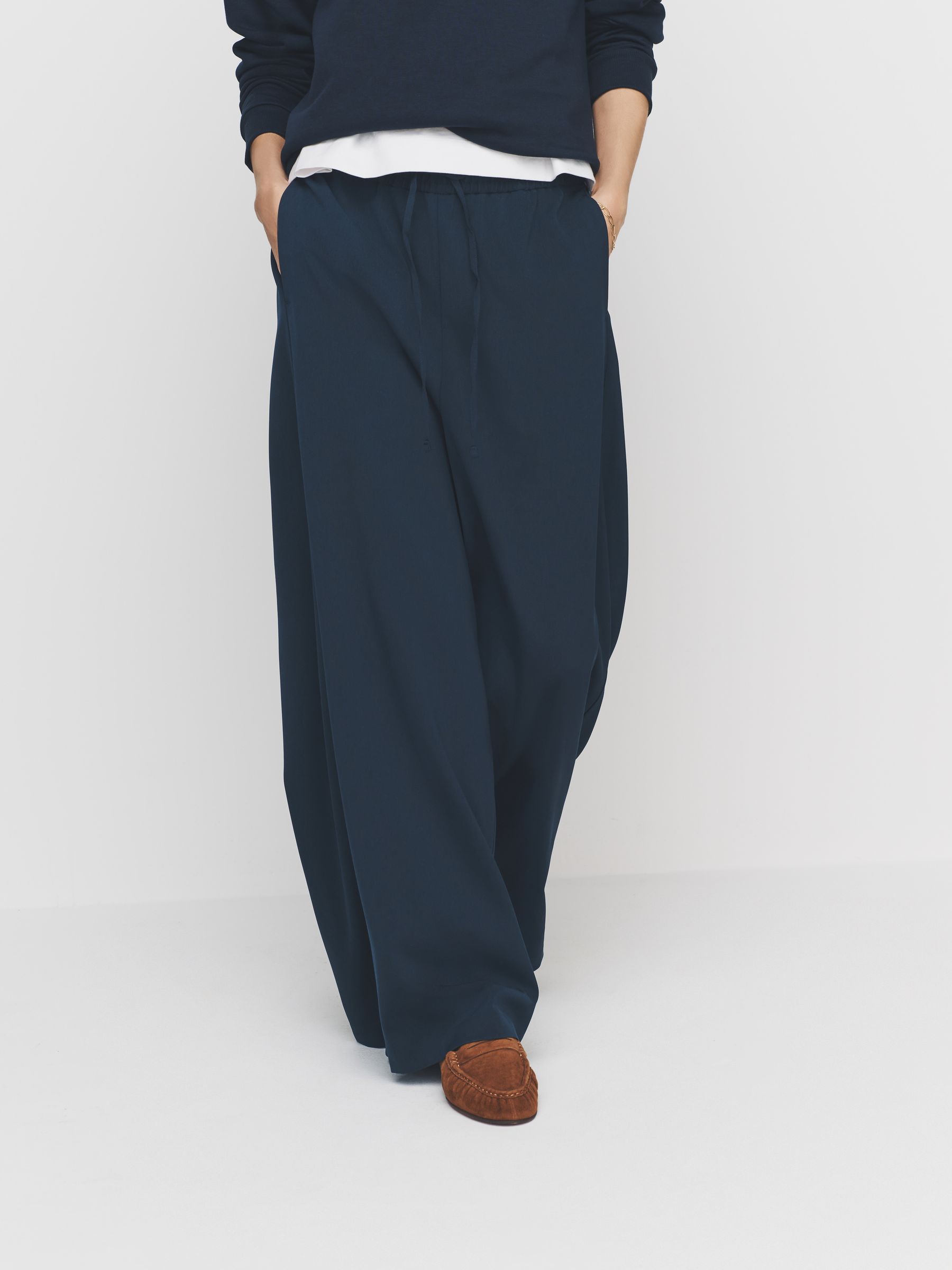 Buy The Set Wide Leg Side Stripe Trousers 2 Pack Khaki Green/Navy Buy The Set Wide Leg Side Stripe Trousers 2 Pack Khaki Green/Navy