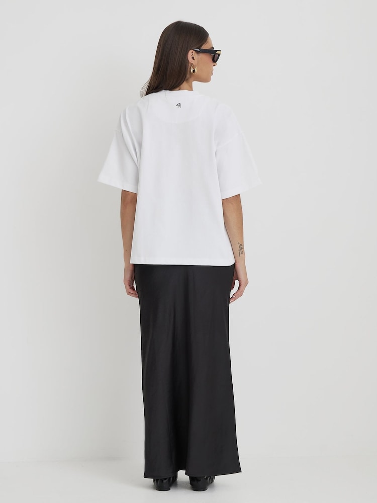 4th & Reckless White Catwalk Polaroid Graphic Print T-Shirt - Image 3 of 3
