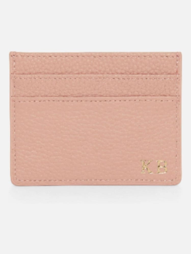 Personalised Pebble Leather Card Holder by Koko Blossom by Koko Blossom - Image 2 of 4