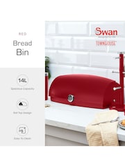 Swan Red Elegance Bread Bin - Image 2 of 9