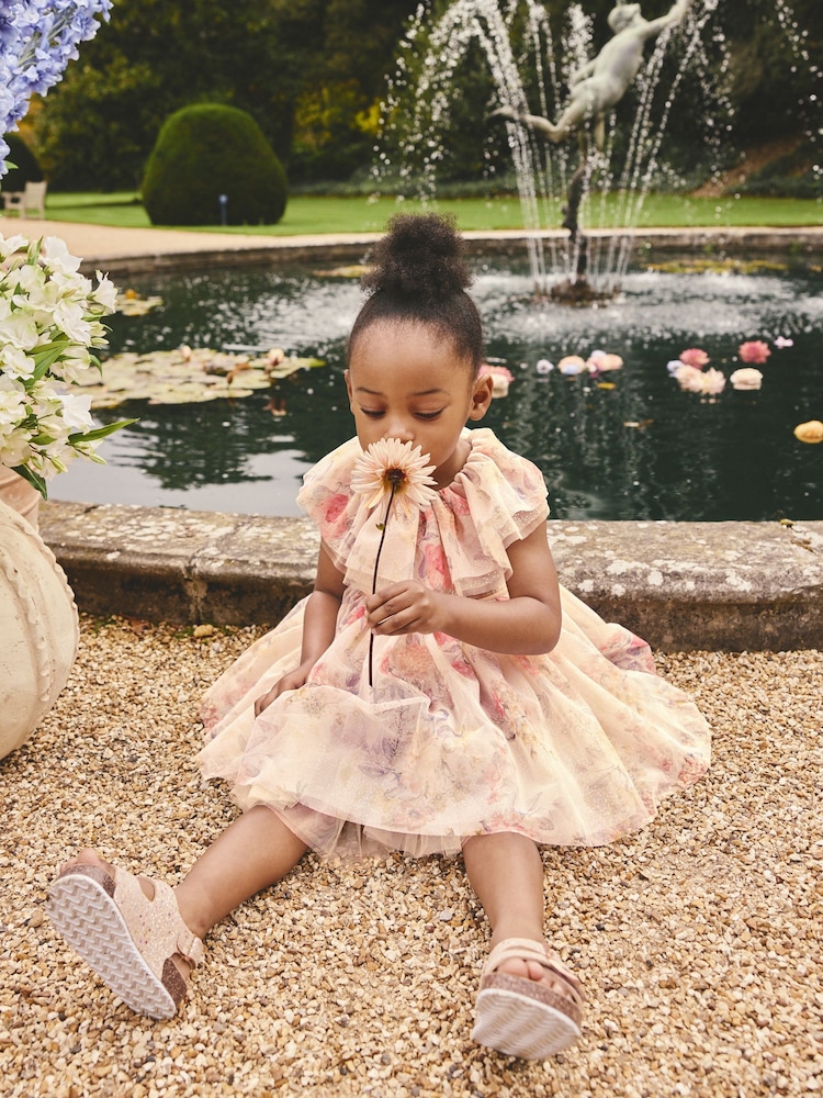 Church White Dress For Kids Yvonne Fairy Jurk Coeur Verde Konges Slojd
