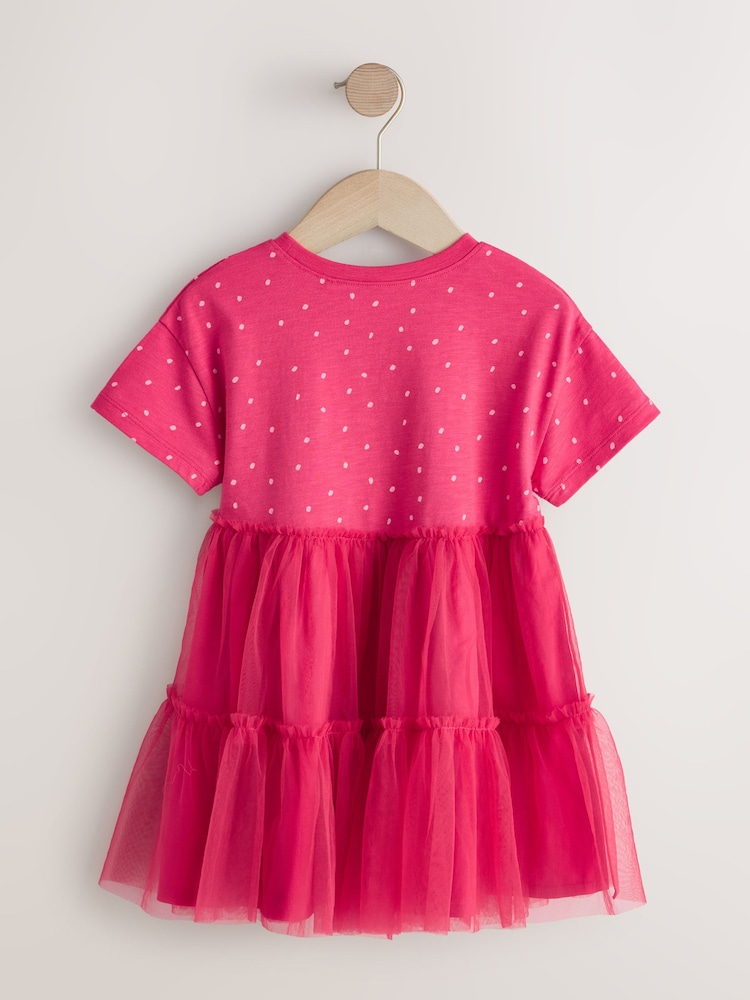 Next Kids' Dot Bunny Tulle Dress in Red at Nordstrom, Size 1.5-2Y