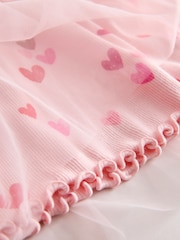 Pink Hearts Mesh Skirt Dress (3mths-7yrs) - Image 6 of 7