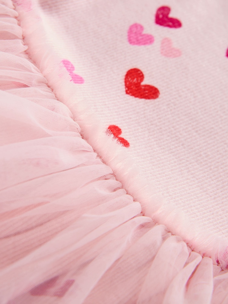 Pink Hearts Mesh Skirt Dress (3mths-7yrs) - Image 7 of 7