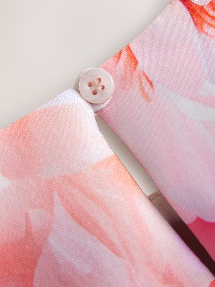 Pink Floral Scuba Occasion Dress (3mths-7yrs) - Image 8 of 8