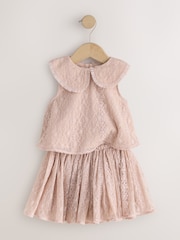 粉色 - Lace Top & Skirt Set (3mths-7yrs) - 圖片 6，共 9