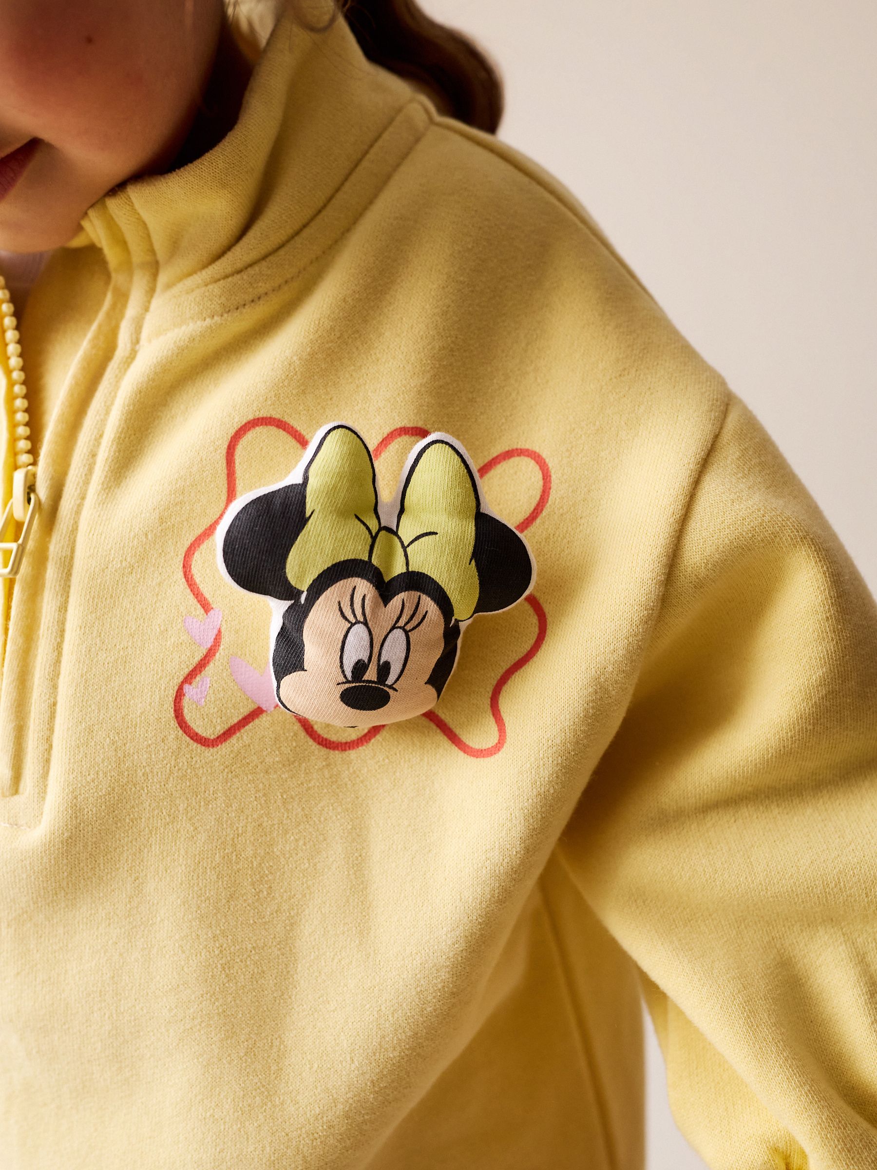 Buy Yellow Minnie Mouse Disney Quarter Zip Sweat Dress (3mths-7yrs
