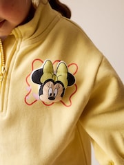 Yellow Minnie Mouse Disney Quarter Zip Sweat Dress (3mths-7yrs) - Image 5 of 10