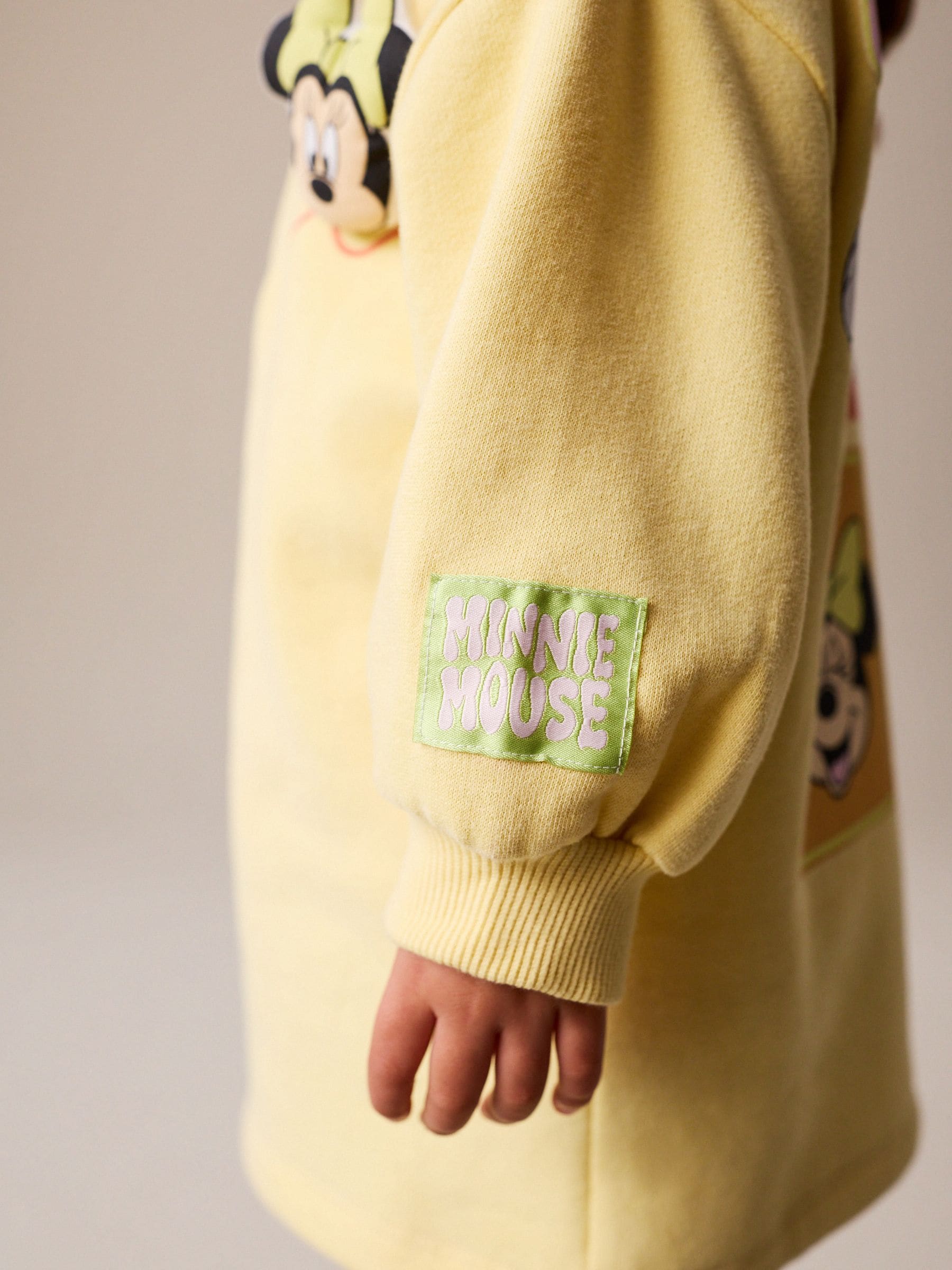 Buy Yellow Minnie Mouse Disney Quarter Zip Sweat Dress (3mths-7yrs